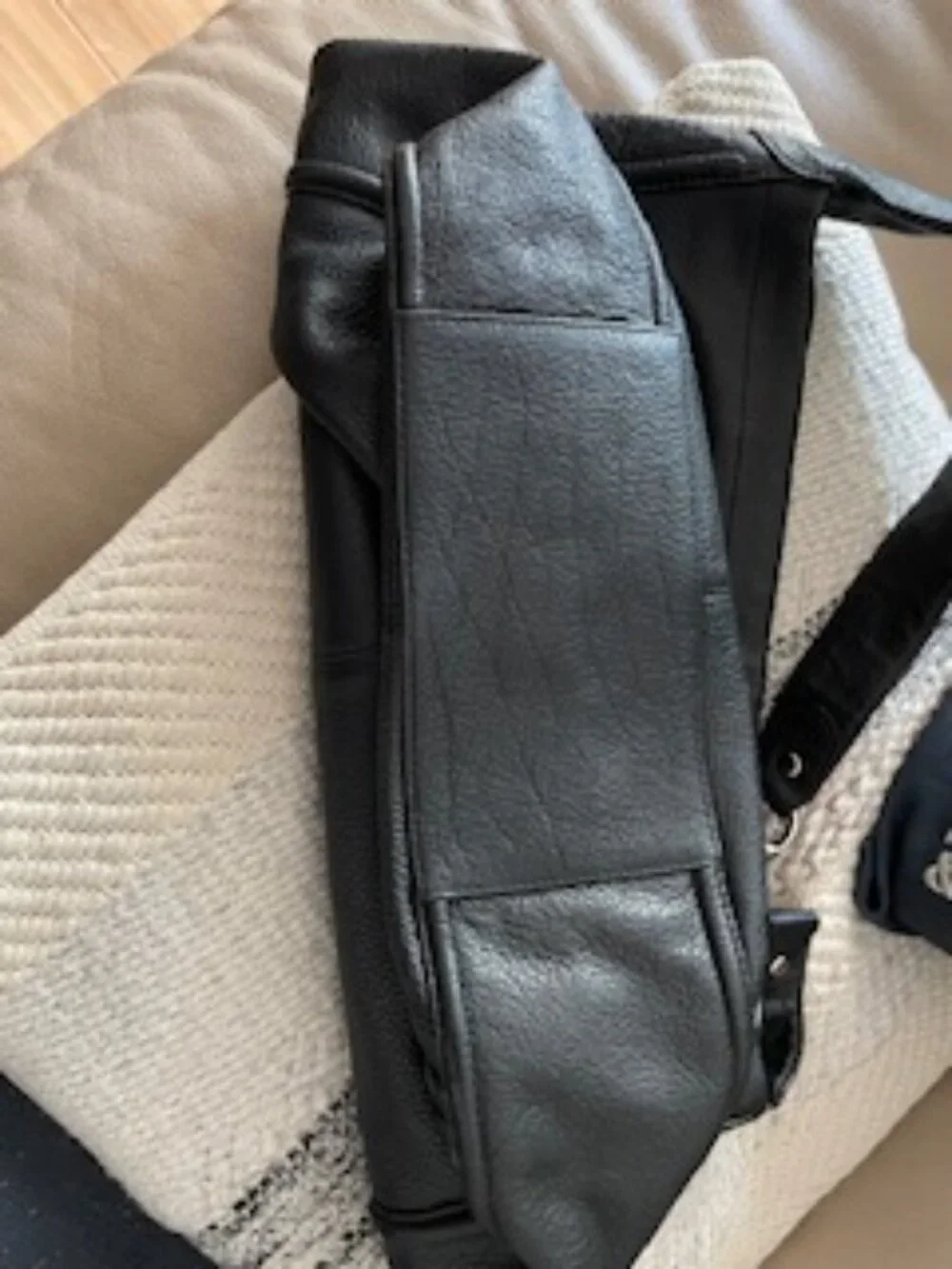 Coach Avery Black Leather Hobo Bag Large